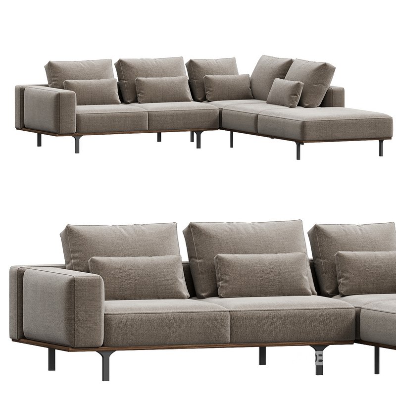 Bross Italian Sectional Sofa by Franco Ferri Image 3