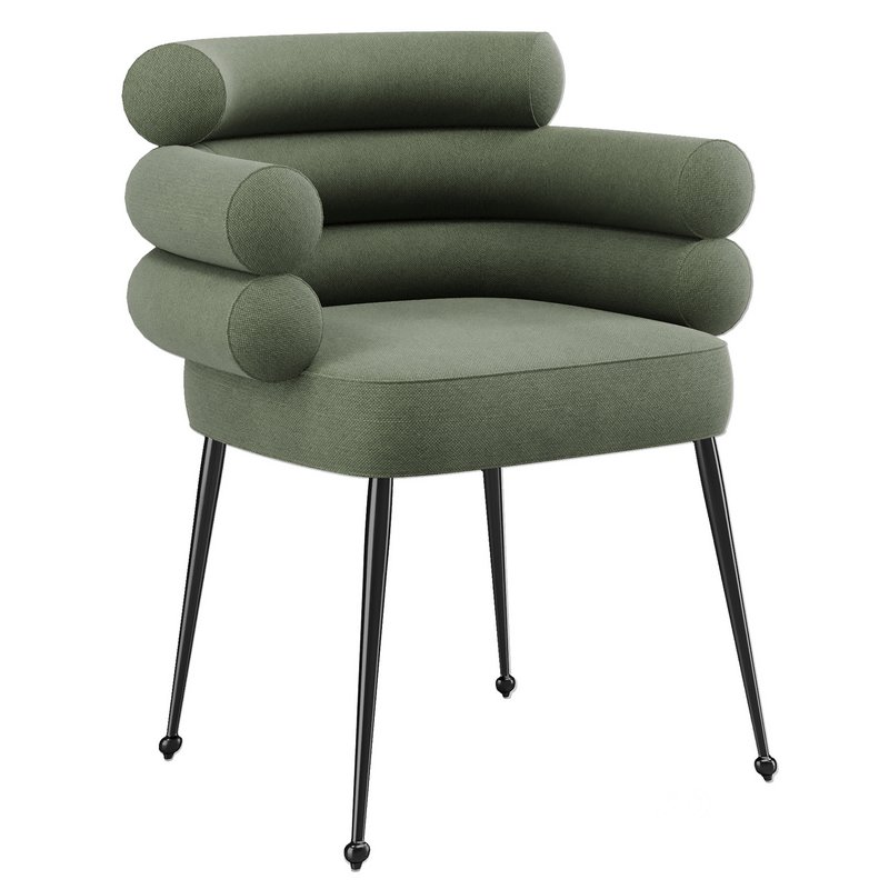 Linen Dining Chair Image 4