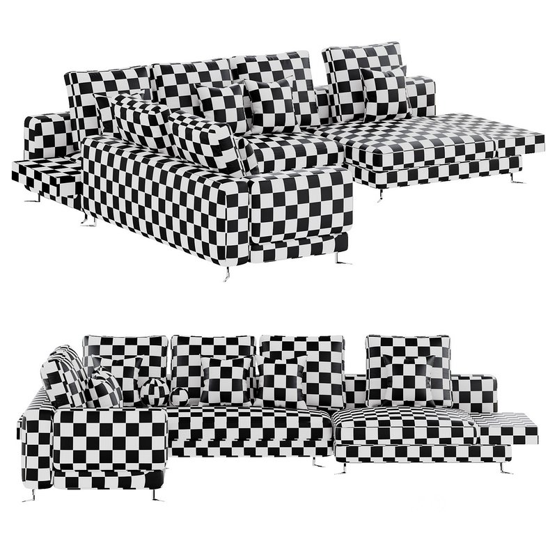 Minotti White Sofa Image 7