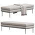 Amura Alisa Upholstered bench Design Luca Scacchetti - Thumbnail 1