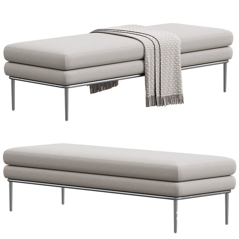 Amura Alisa Upholstered bench Design Luca Scacchetti Image 1