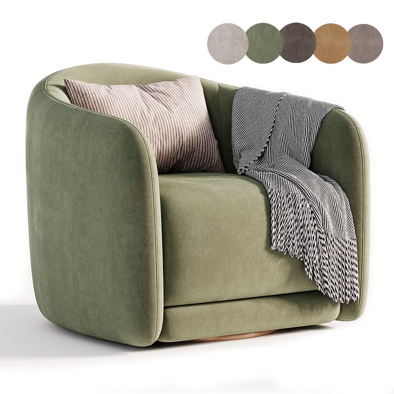 Addie Swivel Armchair Image 1