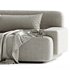Popus Editions Lena 3 Seater Sofa in Egg Shell Off-White Como Velvet Fabric - Thumbnail 2