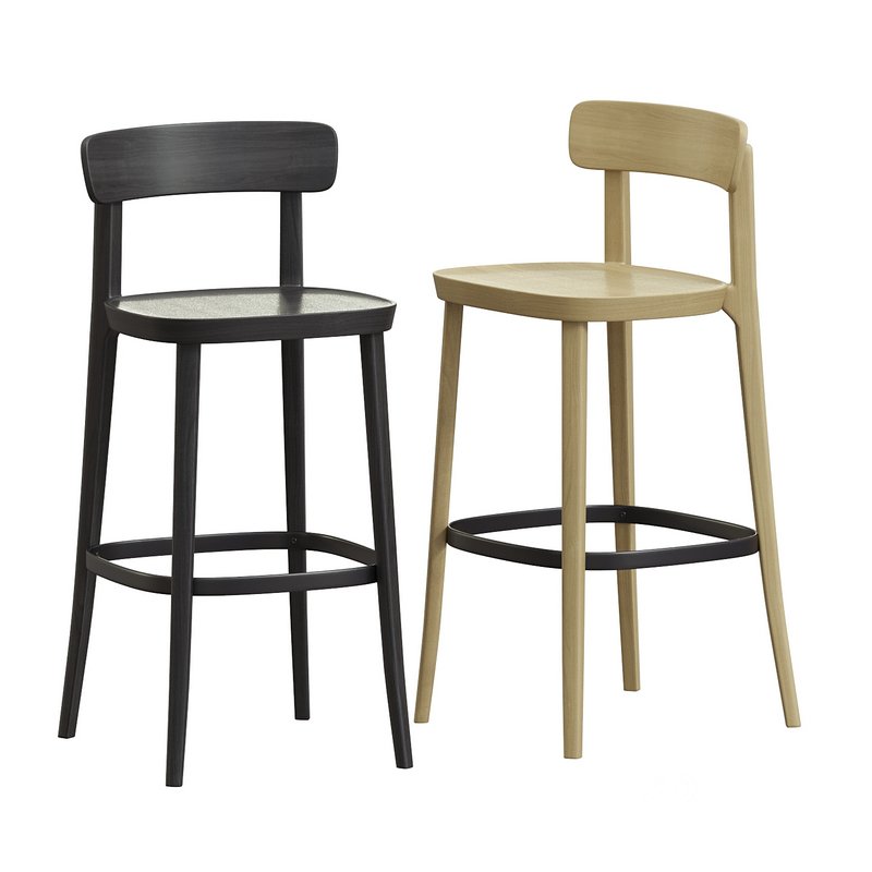 Josue 75cm Wooden Bar Stool Image 5
