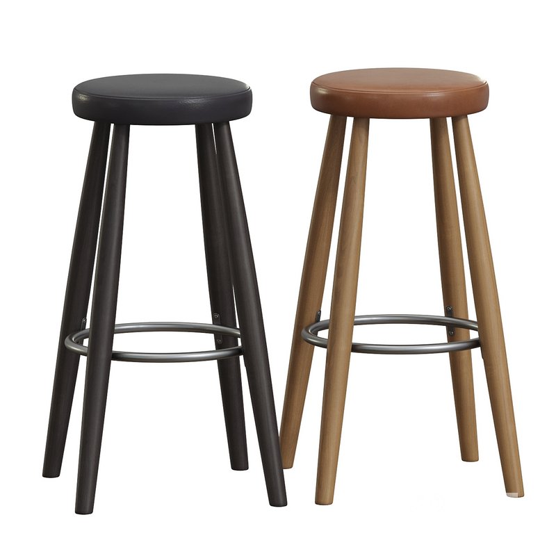 Mid Century Modern Bar Stool CH 56 by Hans Wegner Image 2