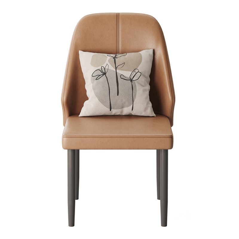 Bordered Sturdy Faux Leather Upholstered Image 1