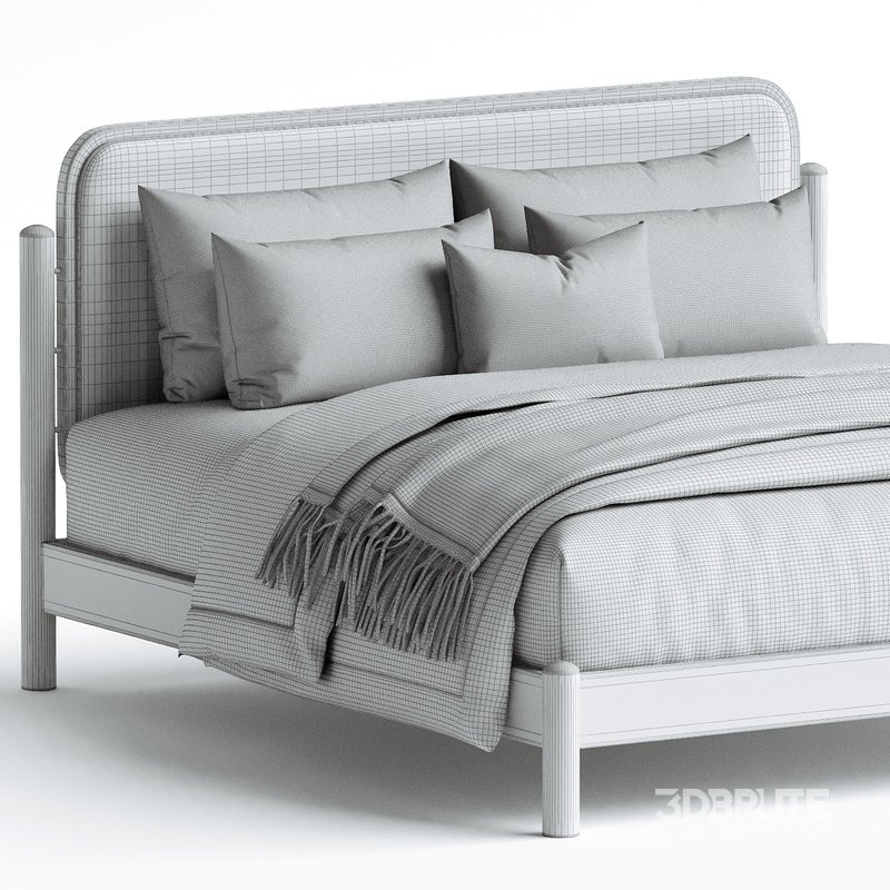 Caroline Smoked Oak Bed BurceDecor Image 3