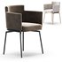 EVORA METAL LEGS UPHOLSTERED CHAIRS - Thumbnail 2