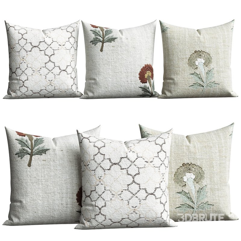 Decoration Pillows 3 Types set Image 1