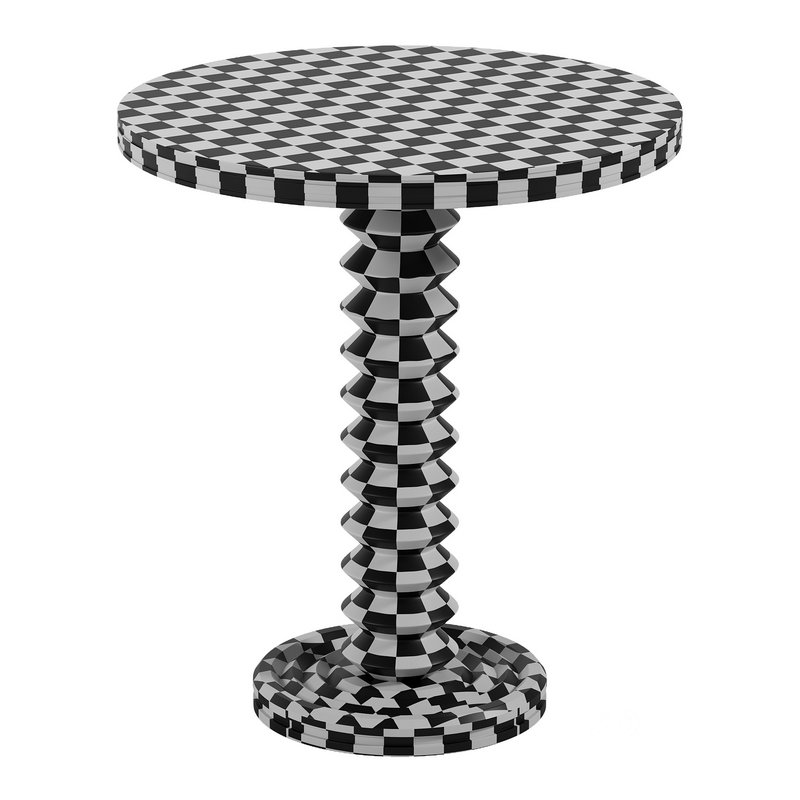 French Wood Side Table by Charles Dudouyt Image 4