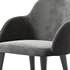 GIULIA GREY VELVET DINING ARMCHAIR - Thumbnail 6