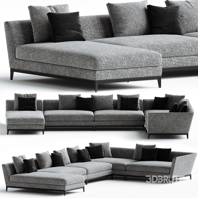 WESTON Sofa Flexform Designer Roberto Lazzeroni Image 3