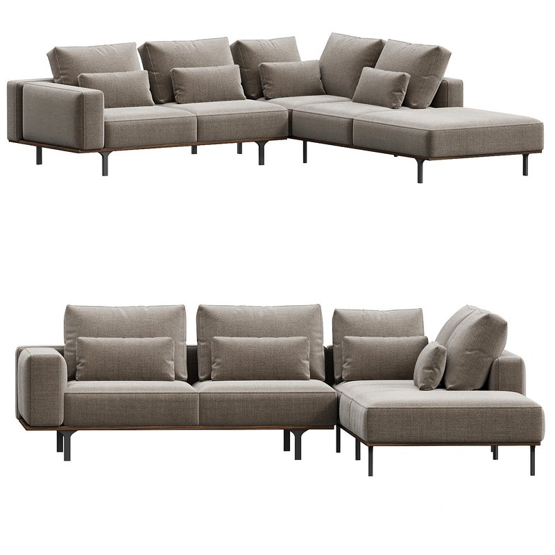 Bross Italian Sectional Sofa by Franco Ferri Image 2