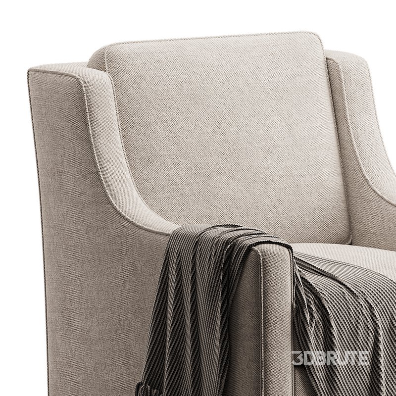Patterned Swivel Lounge Chair Image 13