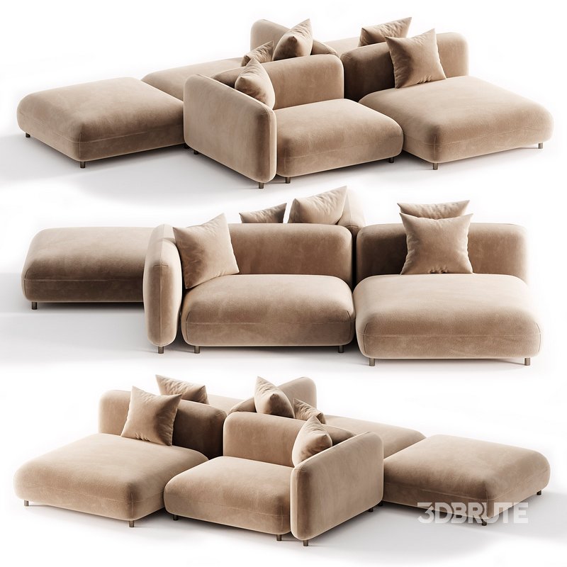 Tokio Modular fabric Sofa 3 Image 1