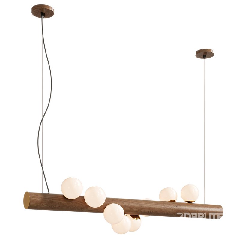 Scandinavian Wooden Pendant Lamp Image 4