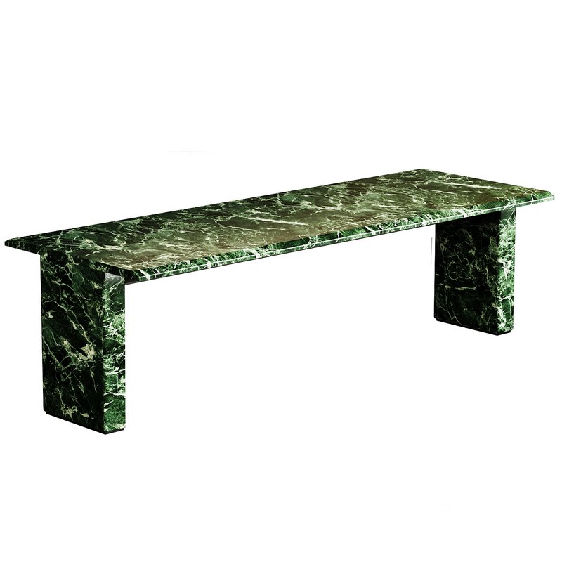 Rectangular Rojo Levanto marble table By B&B Italia Image 4