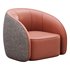 BeigeRed Leather Sofa Chair - Thumbnail 6