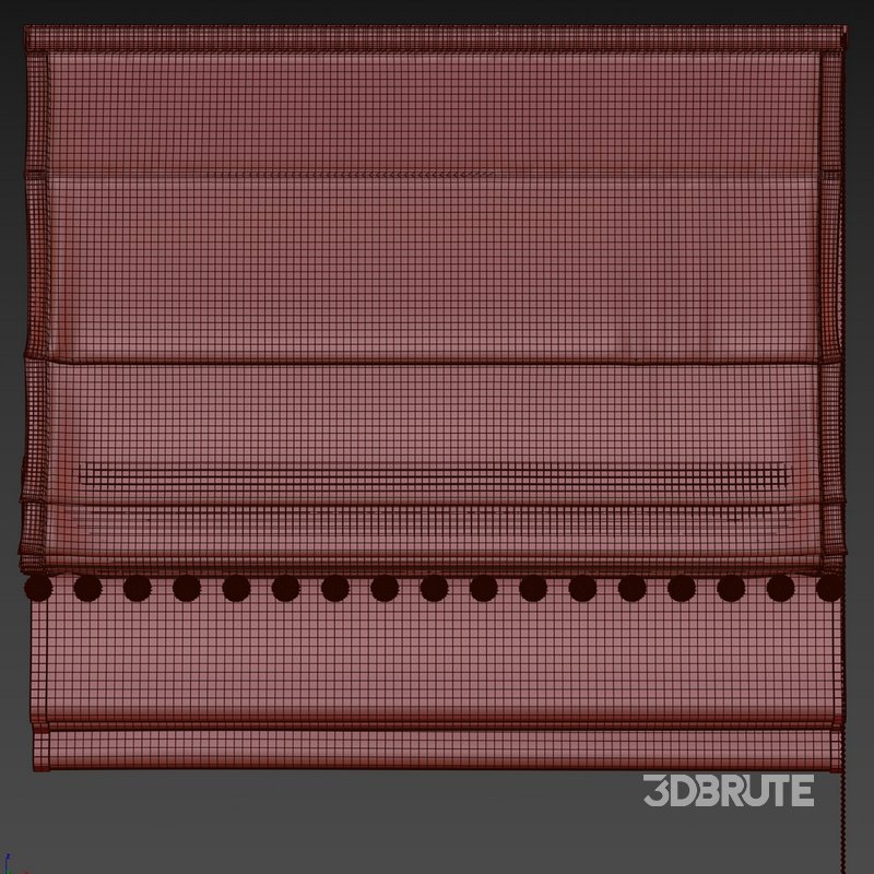 Roman curtain with pom pom 3 Image 2