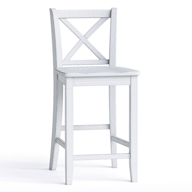 Reindeau Solid Wood Counter Stool Image 4