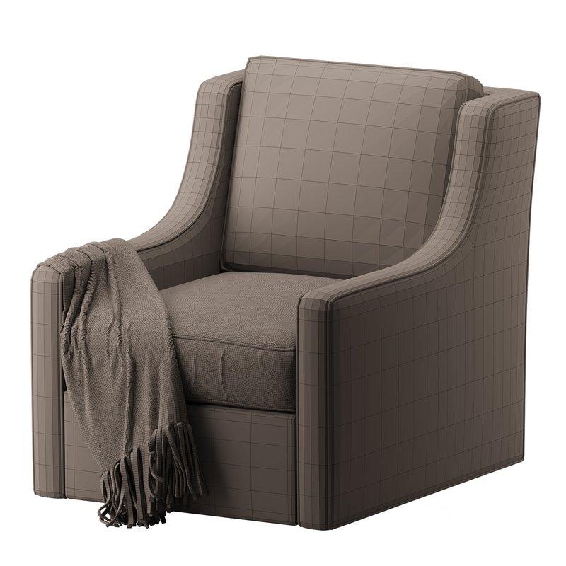Patterned Swivel Lounge Chair Image 14