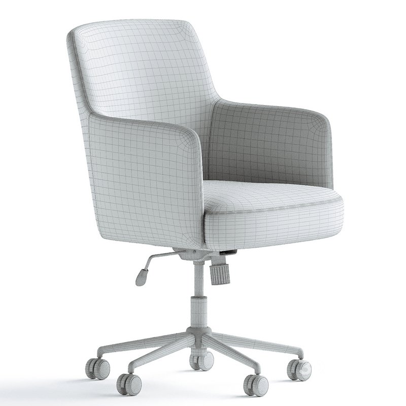 Tommy Hilfiger Belmont Home Office Chair Ivory Fabric Image 4