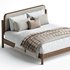 Caroline Smoked Oak Bed BurceDecor - Thumbnail 2