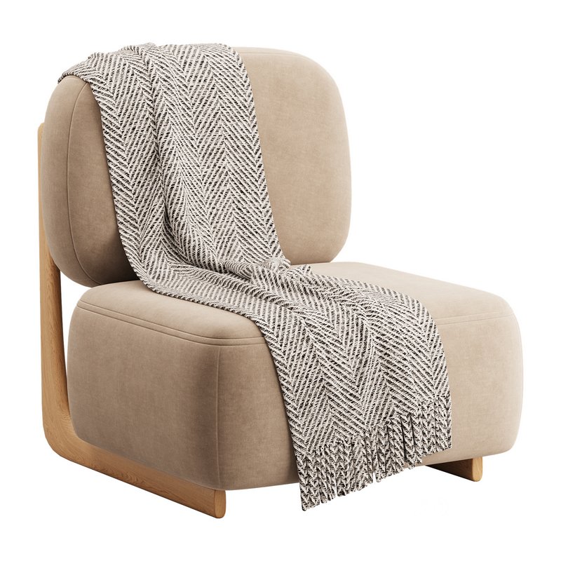 Modern Simple Style Cherry Wood Side Chair Image 4