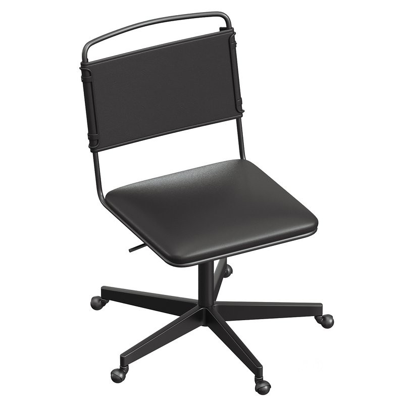 Perkins Leather Swivel Desk Image 3