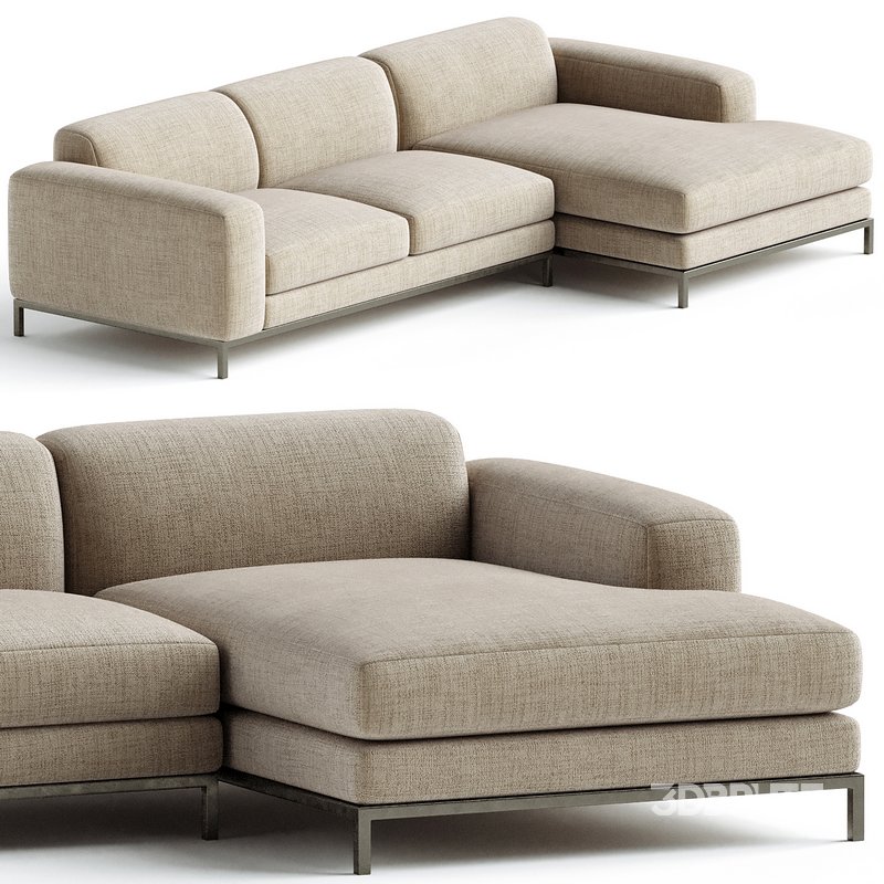 Benedict 2Piece Sectional Corner Sofa Image 1