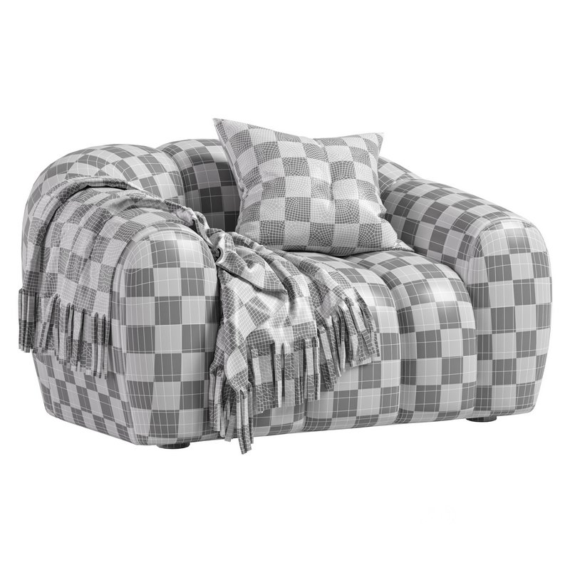 Armchair chenille Tylan Image 6