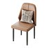 Bordered Sturdy Faux Leather Upholstered - Thumbnail 2