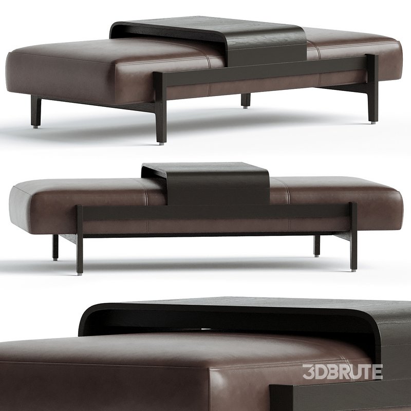 Fawkes Rectangle Ottoman Four hands Image 1