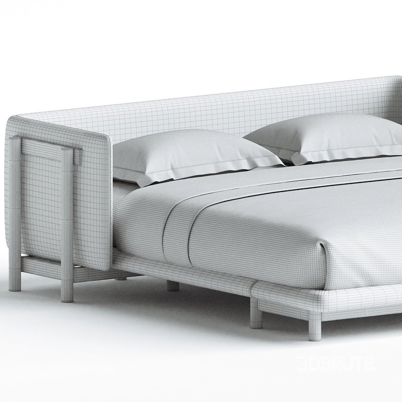 Frame Bed with Arms by De La Espada Image 3