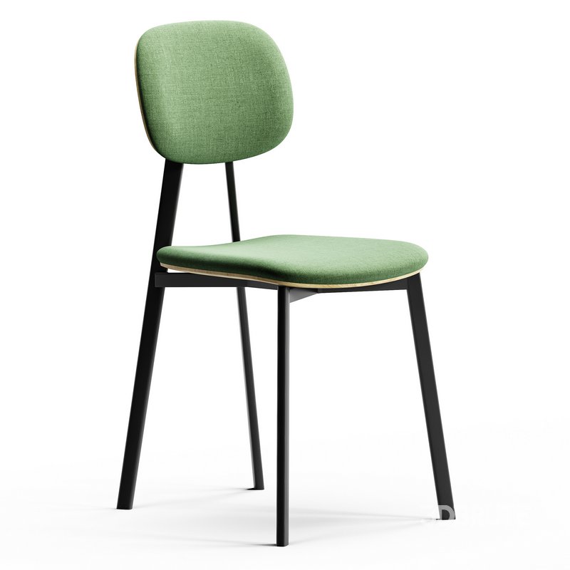 Lollipop Young Fabric And Wood Chairs By Diotti Image 4