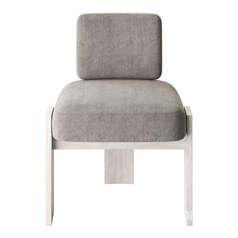 C Back Armless Chair Image 2