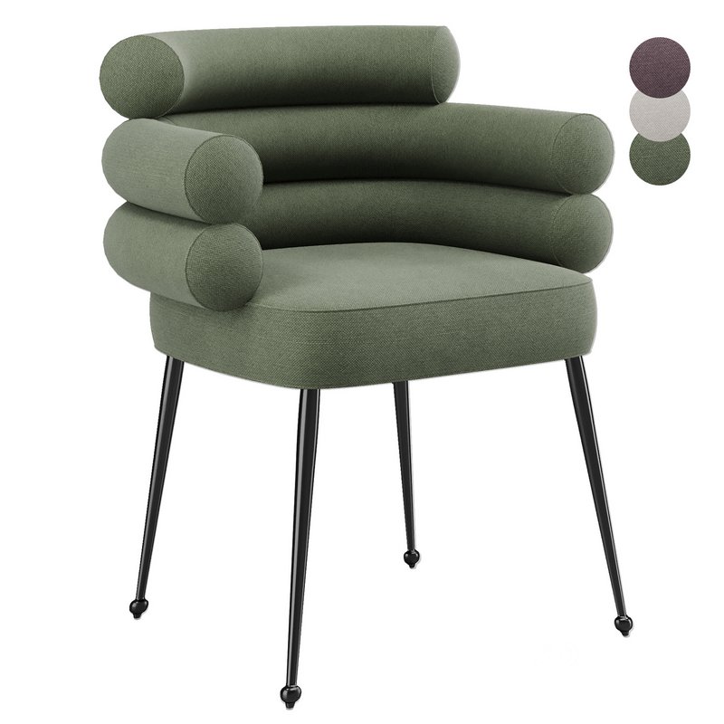 Linen Dining Chair Image 1