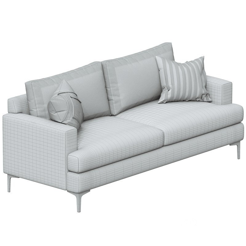 Tribeca Ivory Upholstered Sofa Image 3