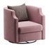 Infinity Swivel Barrel Chair Blue - Thumbnail 3