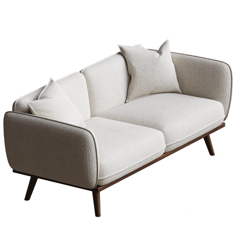 Bonaparte Sofa in Blanc Boucle Image 2