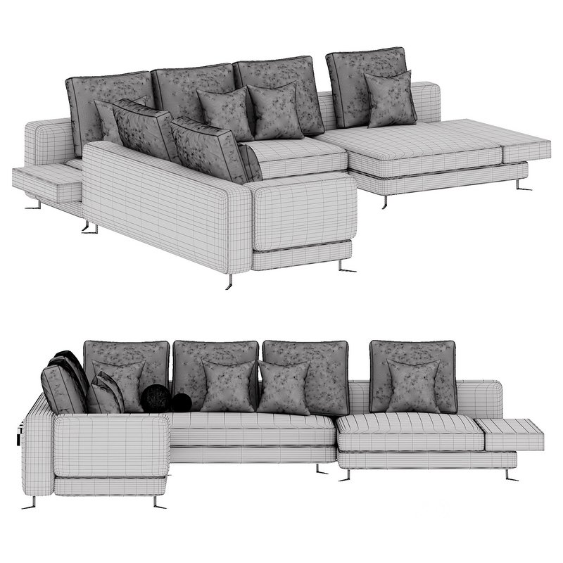 Minotti White Sofa Image 6