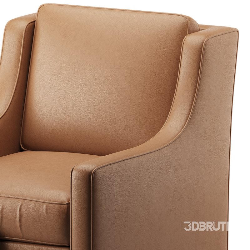 Patterned Swivel Lounge Chair Image 9