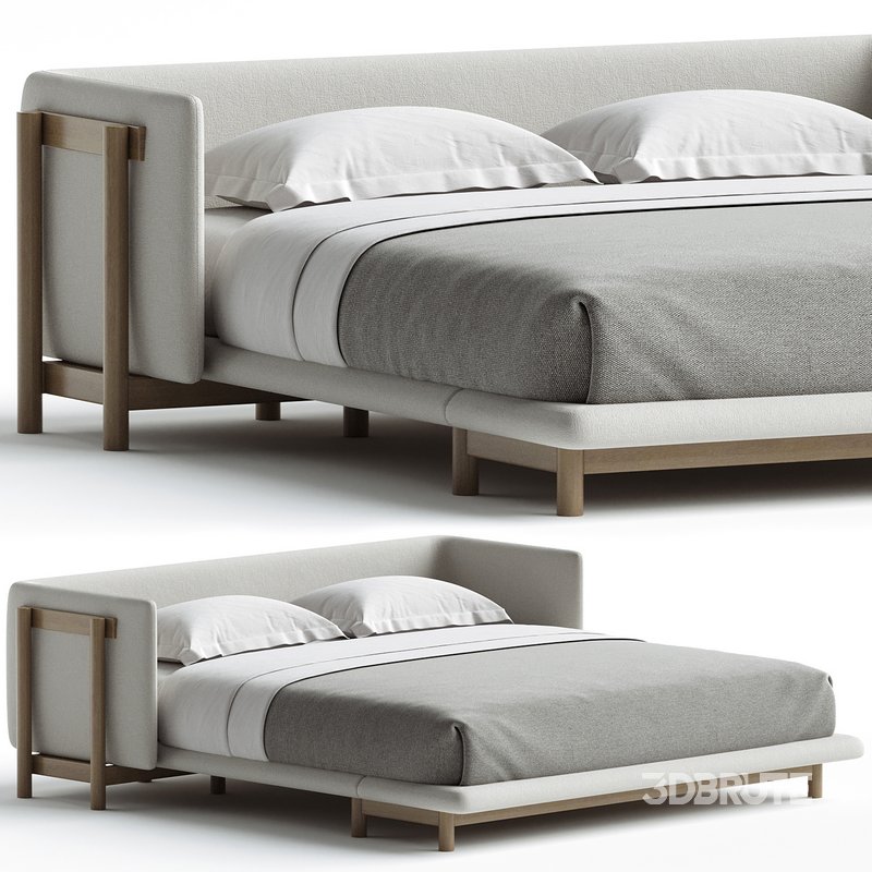 Frame Bed with Arms by De La Espada Image 2