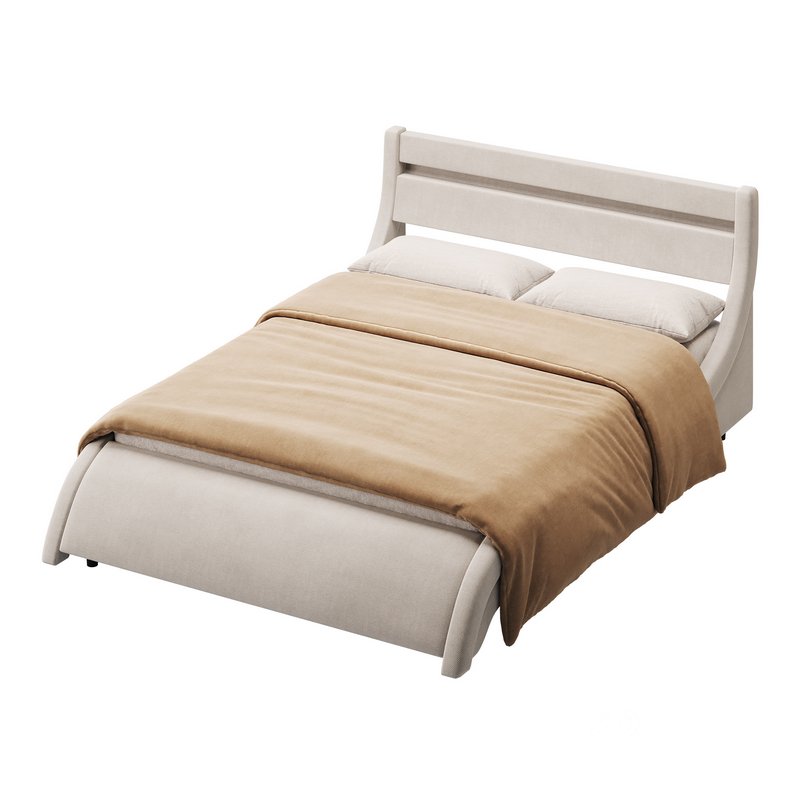 Homfa Full Size Bed Frame Image 6