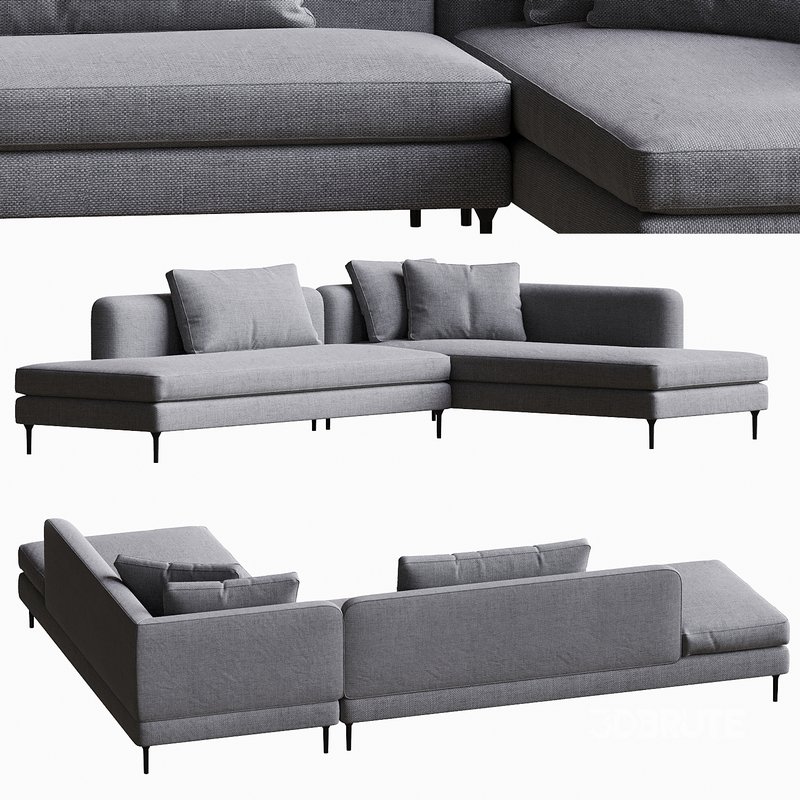 Delta Sectional Sofa Modular Bensen Image 3