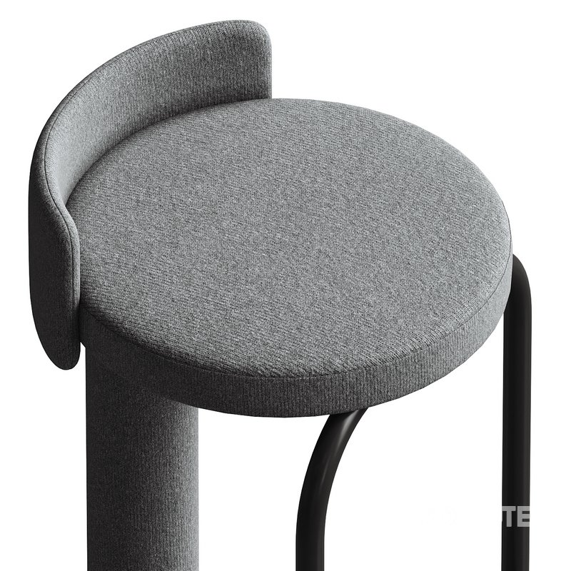Counter Stool Fox by Woo in Grey colour by Fabric Admiral Image 3