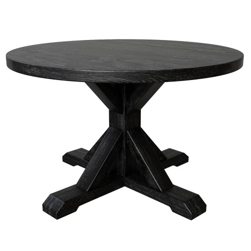 Balmain Round Dining Table Black