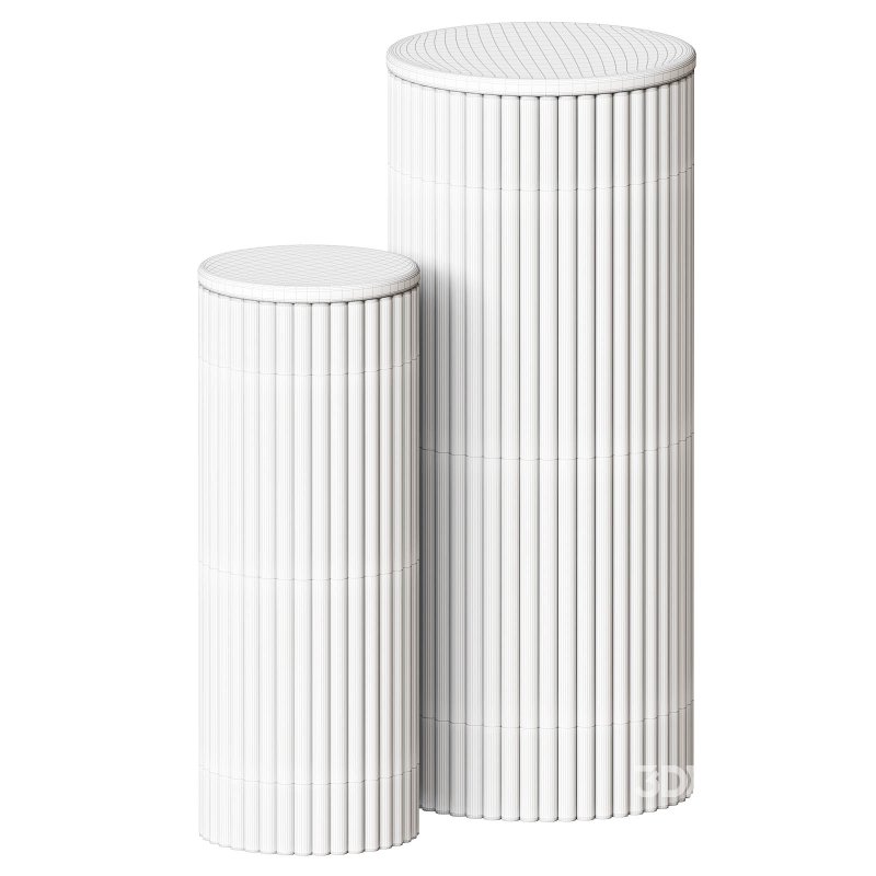 DELHI Black Marble and Mango Wood Plant Holder Image 2