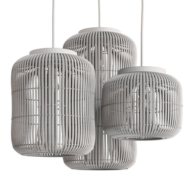 Natural Rattan Lamp by dBodhi Barrel Image 6