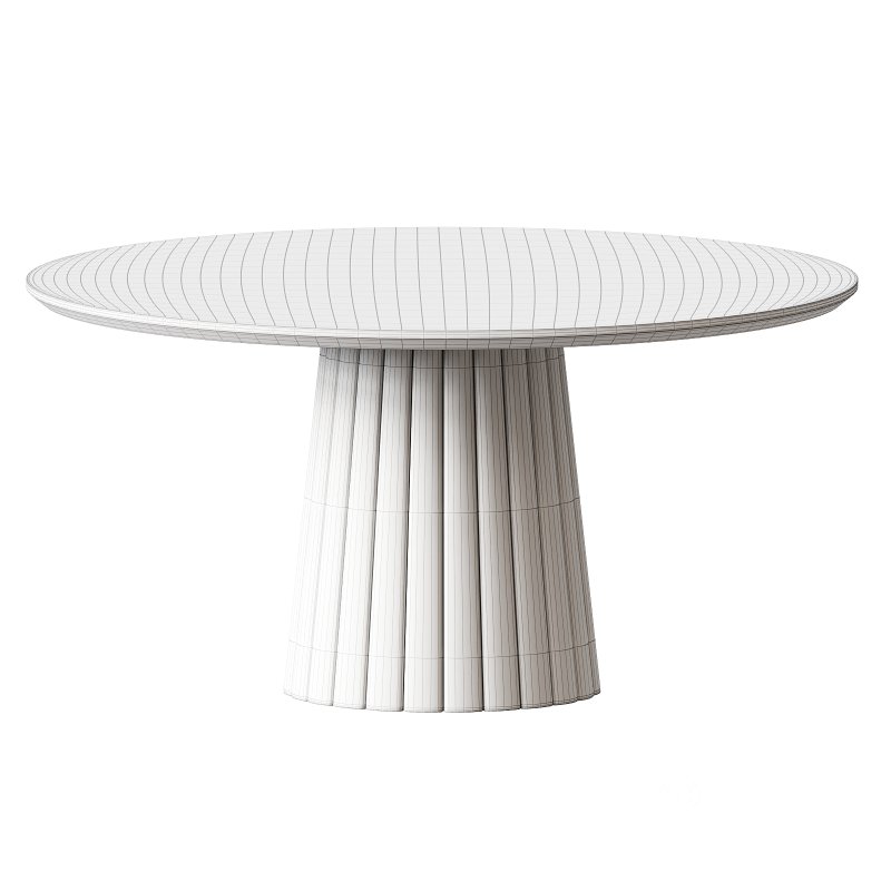 Solid Wood Round Dining Table Image 3